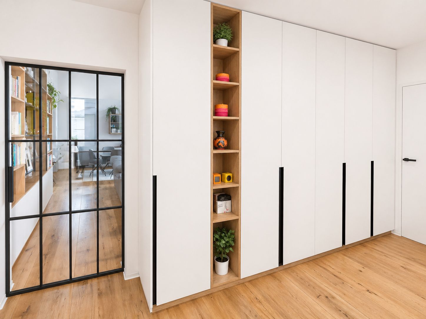 Interiér na mieru Hickory Prírodny I Biela