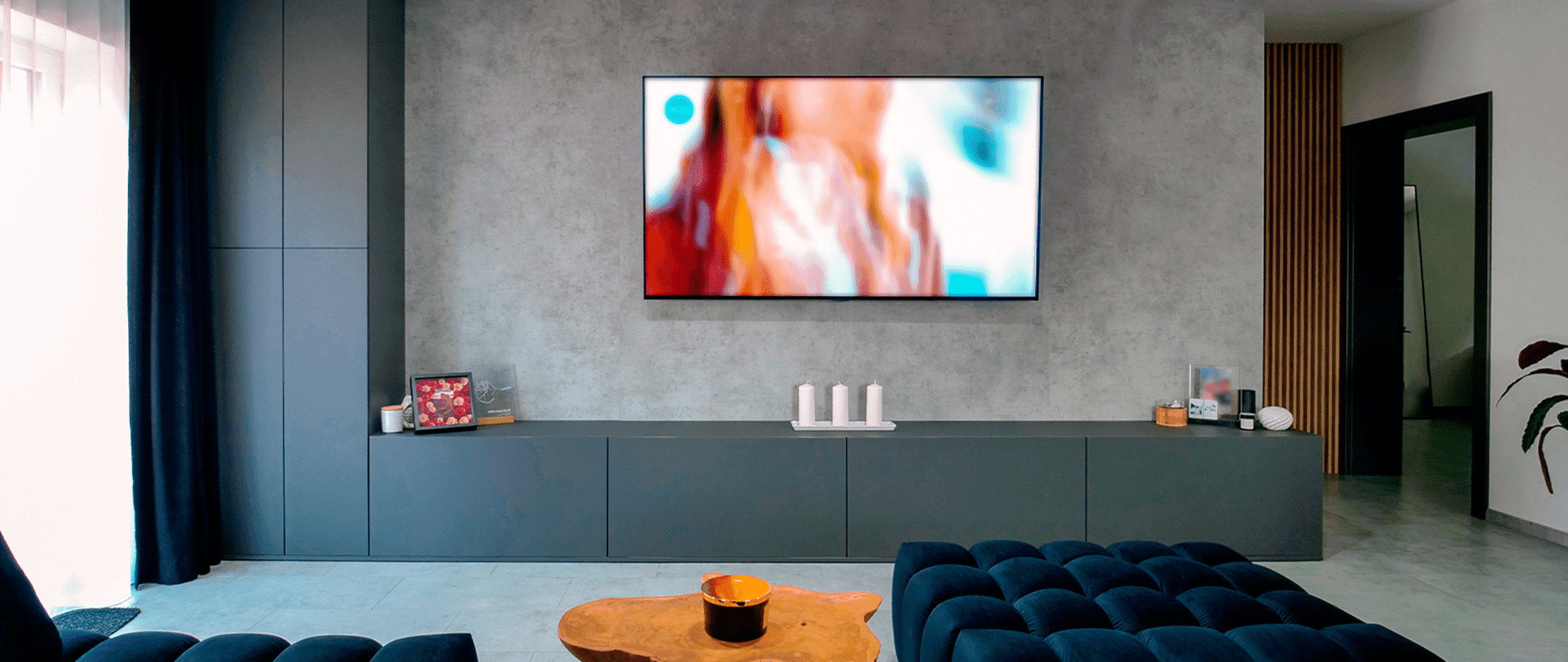 Interiér na mieru Antracit Matt | Dub Prírodný | Betón Chicago Svetlosivý