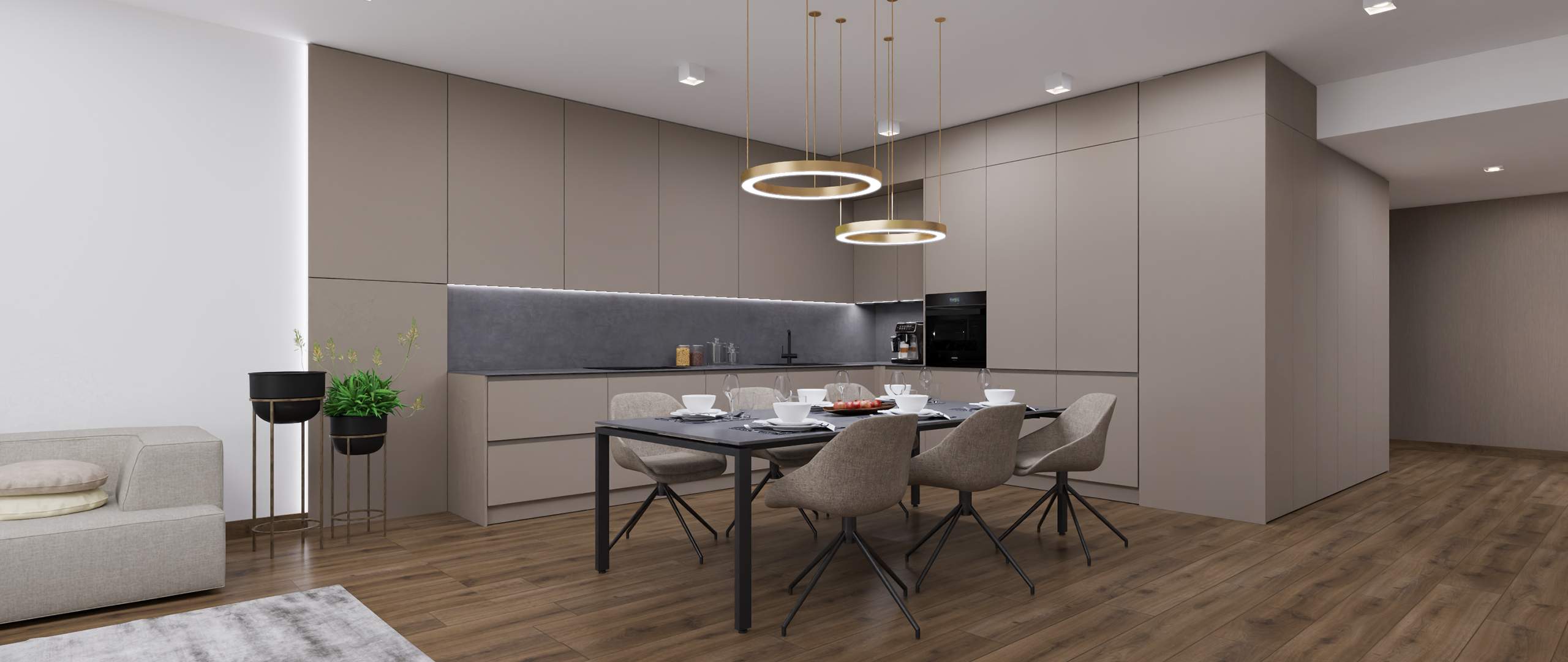 Kuchyňa Kamenná Sivá Matt | Kompakt Betón Antracit